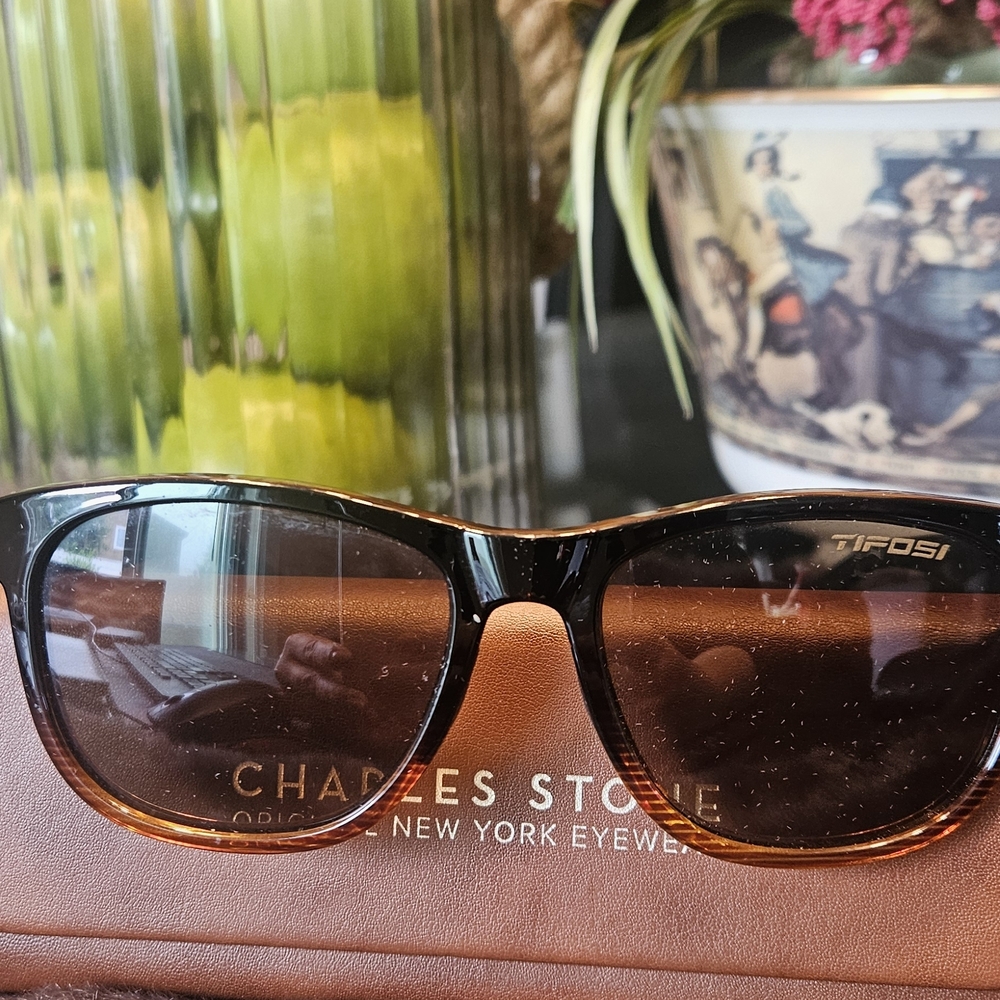 Tifosi Optics Black and Brown Sunglasses